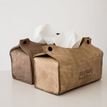 Load image into Gallery viewer, LEATHER - TISSUE BOX HOLDER