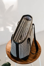 Load image into Gallery viewer, MINI BOXI BAG – HOUNDS TOOTH – BROWN or BLACK  TRIMMINGS