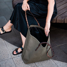 Load image into Gallery viewer, Canvas Slow Shopper Bag