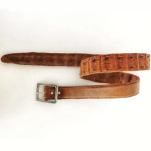 Load image into Gallery viewer, Leather Crocodile Belts