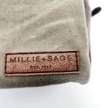 Load image into Gallery viewer, Canvas + Leather - Toiletry Bag