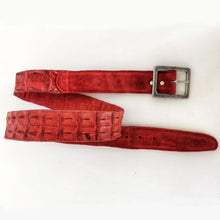 Load image into Gallery viewer, Leather Crocodile Belts