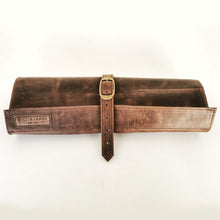 Load image into Gallery viewer, Leather Knife Roll Up Bag