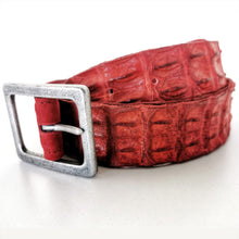 Load image into Gallery viewer, Leather Crocodile Belts