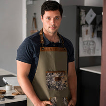 Load image into Gallery viewer, Canvas + Leather Apron