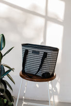 Load image into Gallery viewer, MINI BOXI BAG – HOUNDS TOOTH – BROWN or BLACK  TRIMMINGS
