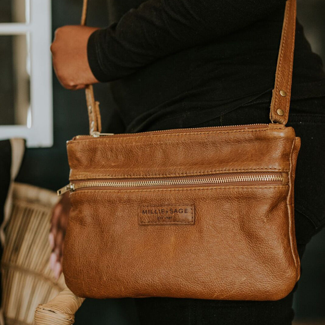 Emma - Leather Crossbody Handbag 