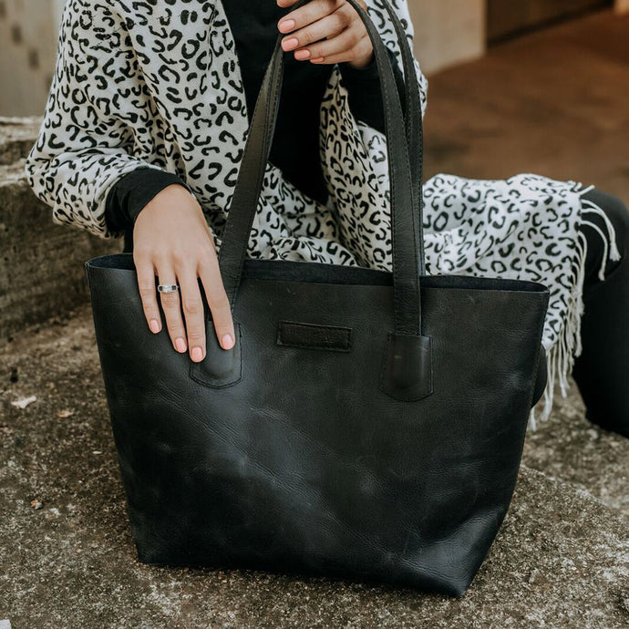 Zoe - Leather Tote Handbag