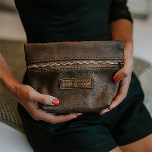 Sophia - Leather Clutch Bag 