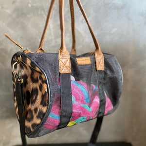 Poppie - Leopard Print Gym Bag