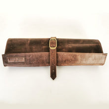Load image into Gallery viewer, Leather Knife Roll Up Bag
