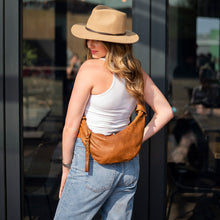 Load image into Gallery viewer, Bello - Brown Leather Cross-Body Handbag 
